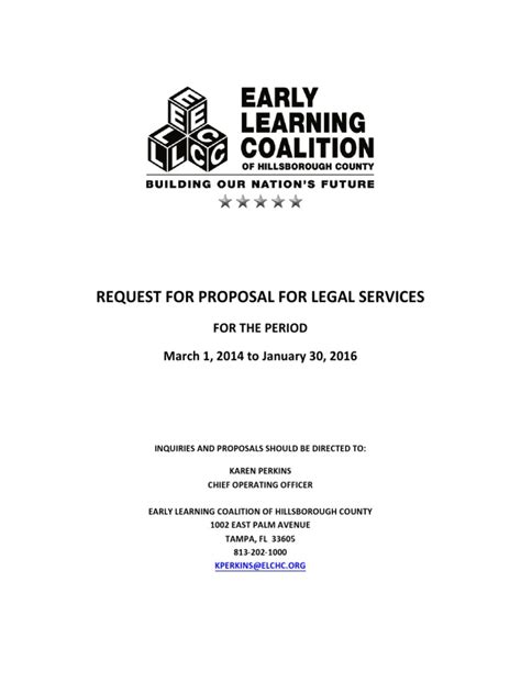 Rfp For Legal Services Pdf Request For Proposal Employment