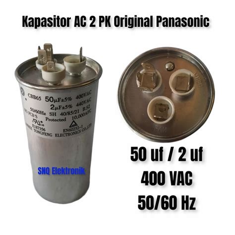 Kapasitor Ac Pk Original Panasonic Uf Capasitor Ac Ori