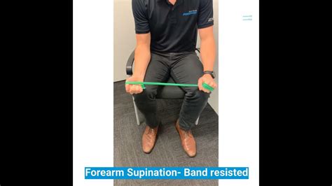 Forearm Supination Band Resisted Youtube