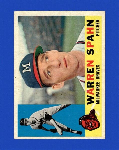 Topps Set Break Warren Spahn Vg Vgex Gmcards Ebay