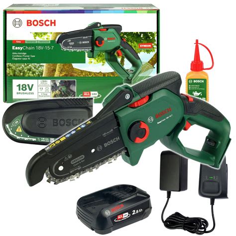 Akumulatorowa PiŁa ŁaŃcuchowa Do GaŁĘzi Easychain 18v 15 7 Bosch 1x25ah 06008b8901 • Cena