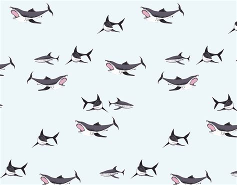 Shark Pattern Design on Behance