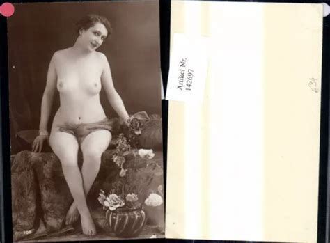 Original Vintage Foto Ak Erotik Akt Nackte Frau Nude Risque