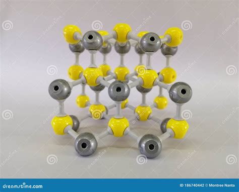 Zinc Blende Structure, Zinc Blende Model Stock Photo - Image of ...