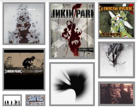 I Made A Collage Of The Linkin Park Albums In Canva Rlinkinpark