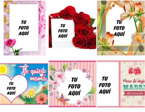 Tarjeta para el día de la madre con el texto TE QUIERO MAMÁ Fotoefectos