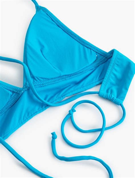 Top tip bikini basic în formă de triunghi 4SAK10077MM Koton