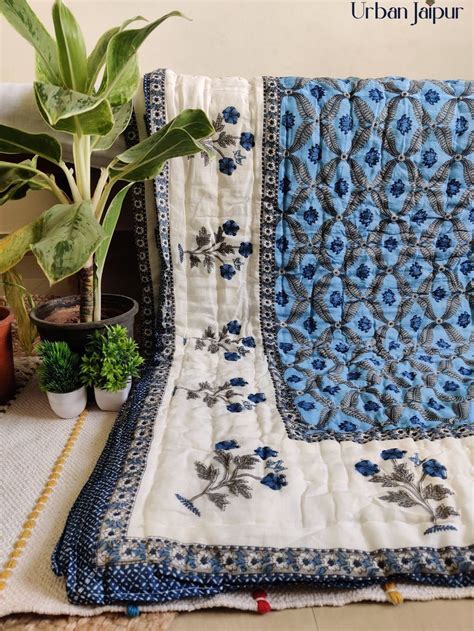 Jaipuri Razai Quilts Urban Jaipur Cotton Mulmul Double Bed Razai