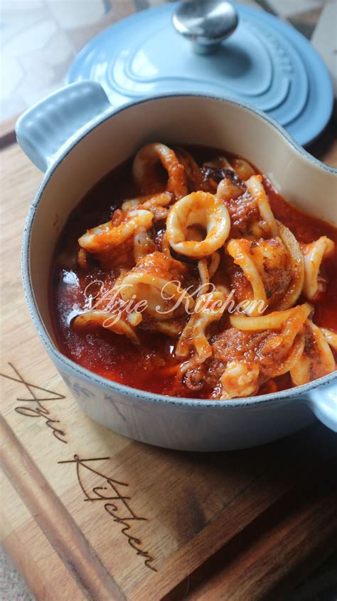 Sambal Tumis Sotong Sedap Azie Kitchen