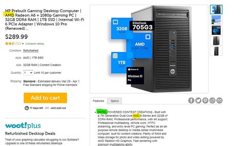 HP Prebuilt Gaming Desktop 32GB 1TB - Computers - Woot