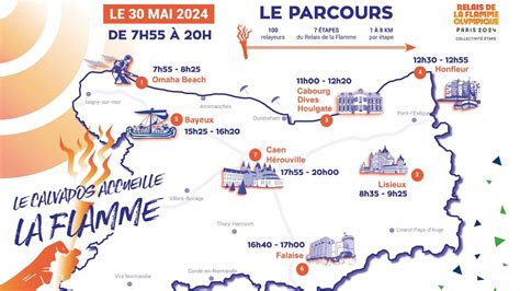 Paris Le Parcours De La Flamme Olympique Dans Le Calvados Mesinfos