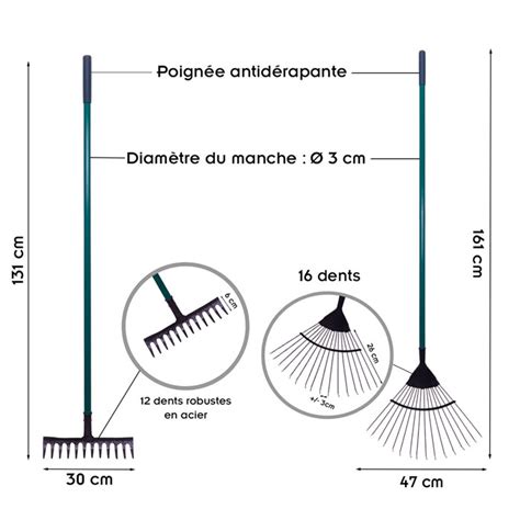 Garden Outils De Jardin R Teau Feuilles