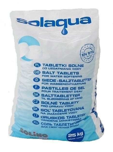 SÓL TABLETKOWANA DO ZMIĘKCZACZY WODY SOLINO 25 KG 13698515889 Allegro pl