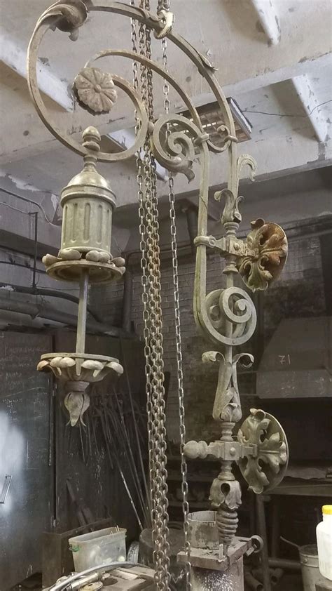 фонарь кованый | Sheet metal art, Ceiling lights, Chandelier