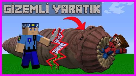 Yeralti Canavari Ardayi Yedİ Kerem Komİser Kurtardi 😱 Minecraft