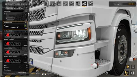 ETS2 Scania NG R S Front Rear Doorstep Headlight Slots