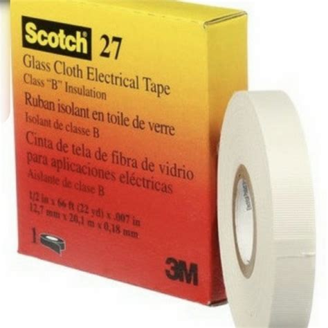 Jual 3M Scotch 27 Glass Cloth Tape Isolasi Tahan Panas Size 12mm