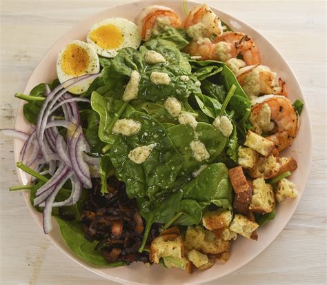 Grilled Shrimp And Baby Spinach Salad Armanino Foodservice