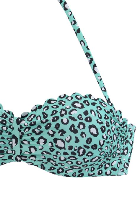 B Gel Bandeau Bikini Top Mint Bedruckt Cup A Lascana De