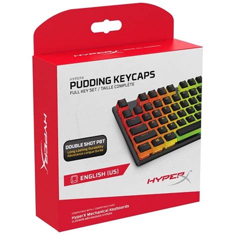HyperX Pudding Keycaps Full Key Set Black – Game Hub