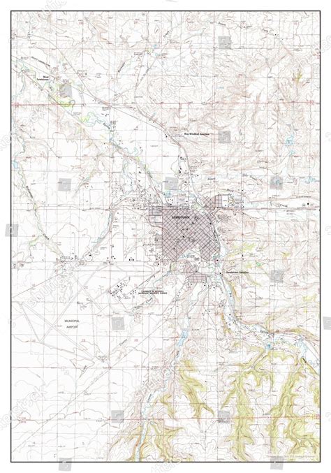 Usa Timeless Maps Lewistown Montana Map Editorial Stock Photo - Stock ...