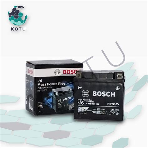 Jual Aki Motor Yamaha Aerox 155 Bosch Rbtz 6v Gtz6v Mtz6s Ytz6v Shopee Indonesia