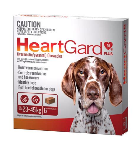 Heartgard Chewables Plus Brown 6 Pack Sierra Pet Products Australia