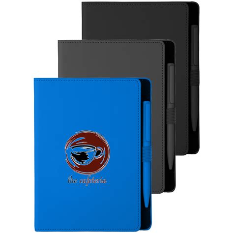 Affordable Soft Touch Notebook with Pen |SUMP22404 - DiscountMugs