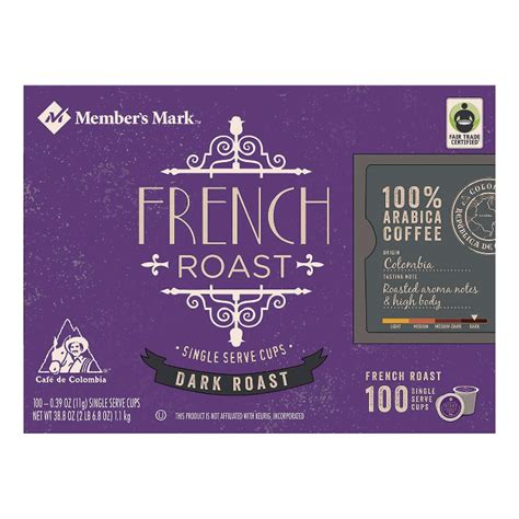 Members Mark French Roast Coffee Single Serve K Cup Coffee Pods 100