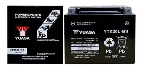 Bateria Ytx L Bs Yuasa Harley Davidson Deluxe Dyna Fat Boy