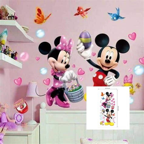 Kibi Adesivi Muro Minnie Disney Adesivi Muro Mickey Mouse Adesivo Da