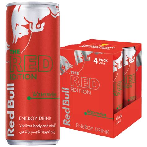 Red Bull Energy Drink Watermelon 250ml 4 Pack Drink Dry Kuwait