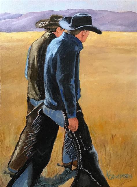 Cowboy Swag Painting By Kellie Campbell Pixels