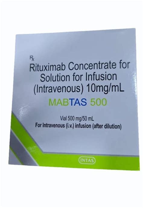 500mg Mabtas Rituximab Infusion At Rs 7800 Box Rituximab Rituxan