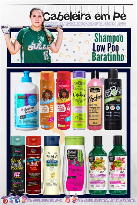 Shampoo Low Poo Barato Lista Op Es Parte Cabeleira Em P