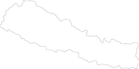 Nepal Outline Map 38096287 Vector Art At Vecteezy