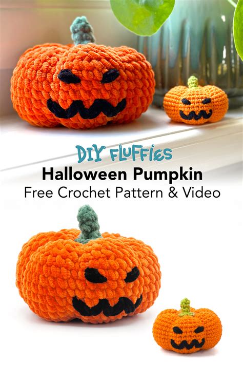 Free Pumpkin Crochet Pattern DIY Fluffies Amigurumi Crochet And Toy