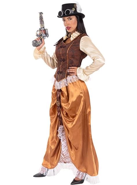 Long Steampunk Costume For Women Funidelia