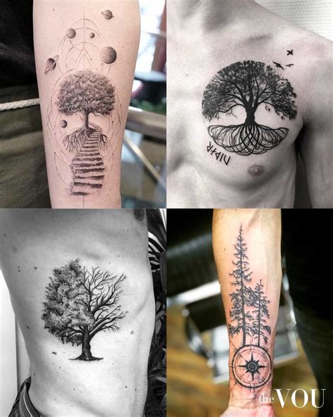 life  death tree tattoo