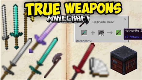 True Weapons Addon Para Minecraft Pe Youtube