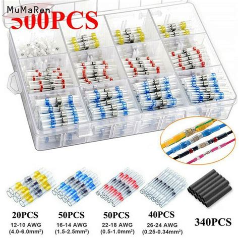 Характеристики 500шт! Набор термоусадочных трубок с припоем/Гильза ...