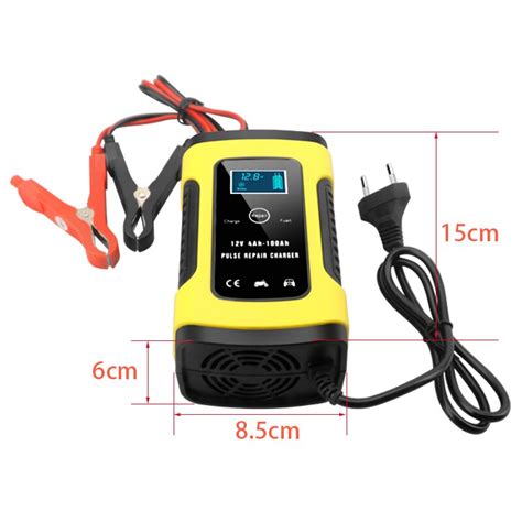 V A Intelligent Motorcycle Car Battery Charger Automatic Pulse