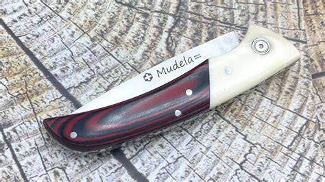 Navaja Mudela AL 84 4 Micarta Roja Micarta Marfil Mejor Precio