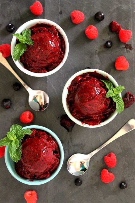 Beauty The Beard Mixed Berry Sorbet How To Make Sorbet Without An