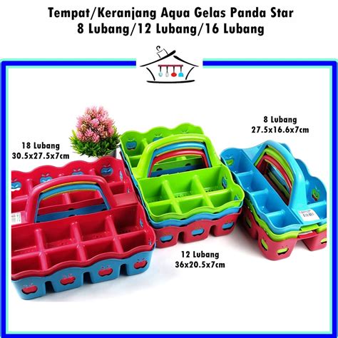 Jual Tempat Keranjang Aqua Gelas Panda Star Lubang Lubang