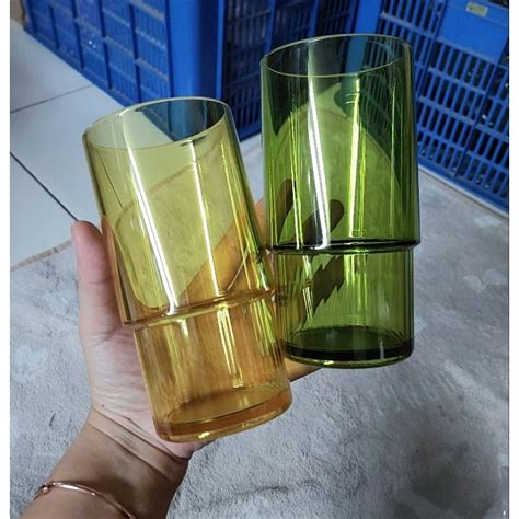 Jual Gelas Bening Deluxe Tumbler Tupperware 400 Ml Hrg Satuan