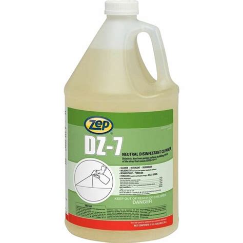 Zep Commercial DZ 7 Neutral Disinfectant Cleaner 128 Fl Oz 4 Quart