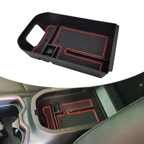 Yumfugu Pack 1 Car Center Se33 Console Tray Organizer Car Center Console Storage Organizer With