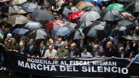 Argentina Masiva Marcha Del Silencio Por Caso Nisman