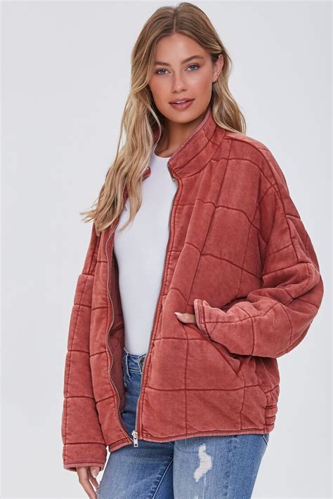 Quilted Zip Up Jacket